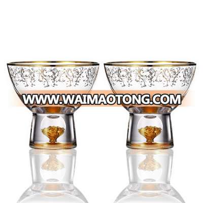 Dinnerware Crystal Dessert Cup Small Glass Ice Cream Bowl for Party