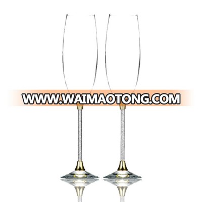 Elegant Design Premium Quality Crystal Hand Blown Champagne Flute Glass