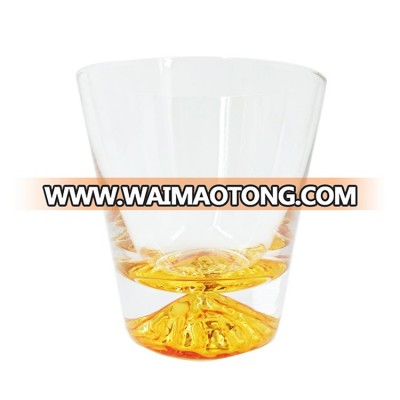 Fashion Design Golden Whiskey Round Iceberg Wheat Whisky Glass Tumbler