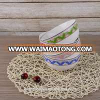 2017 Newest Designs 5.5'' Ceramic Cereal Bowls Super White AB Grade Custom Printed Ceramic Bowl Wholesale