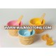 food safe Plastic Ice Cream Bowl with Spoon plastic Dish,custom plastic dishes platesice cream bowl and spoon set