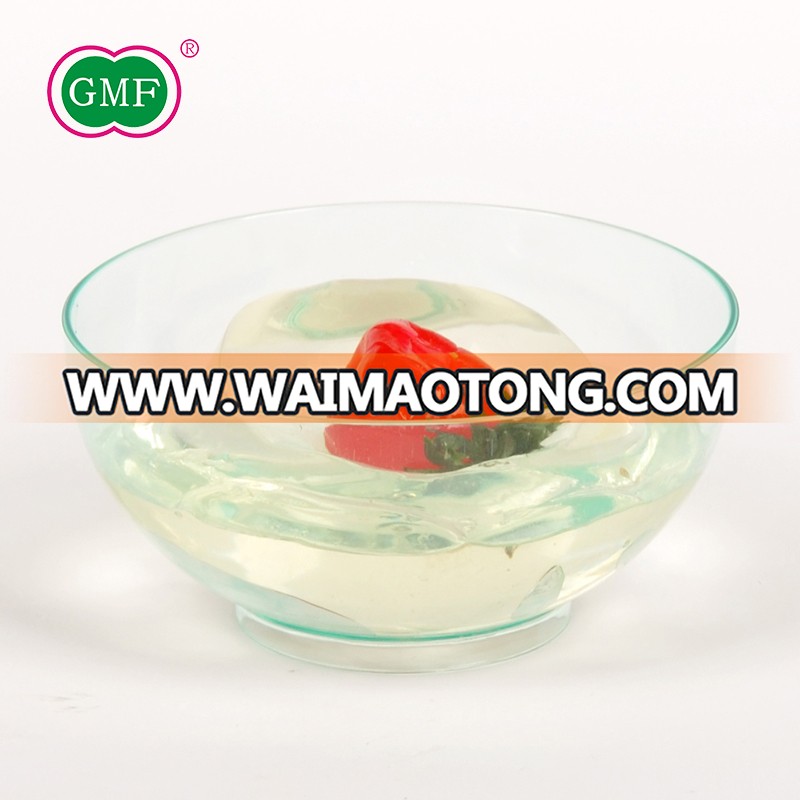 custom clear round plastic bowl for dessert pudding