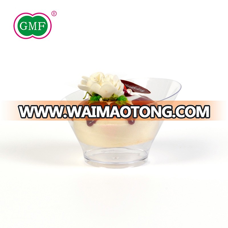 Unique shape ps ice cream dessert bowl disposable for daily use